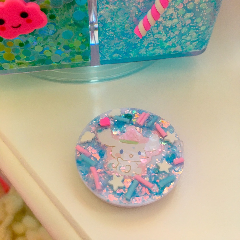 🦄Cinnamoroll sprinkled pop socket